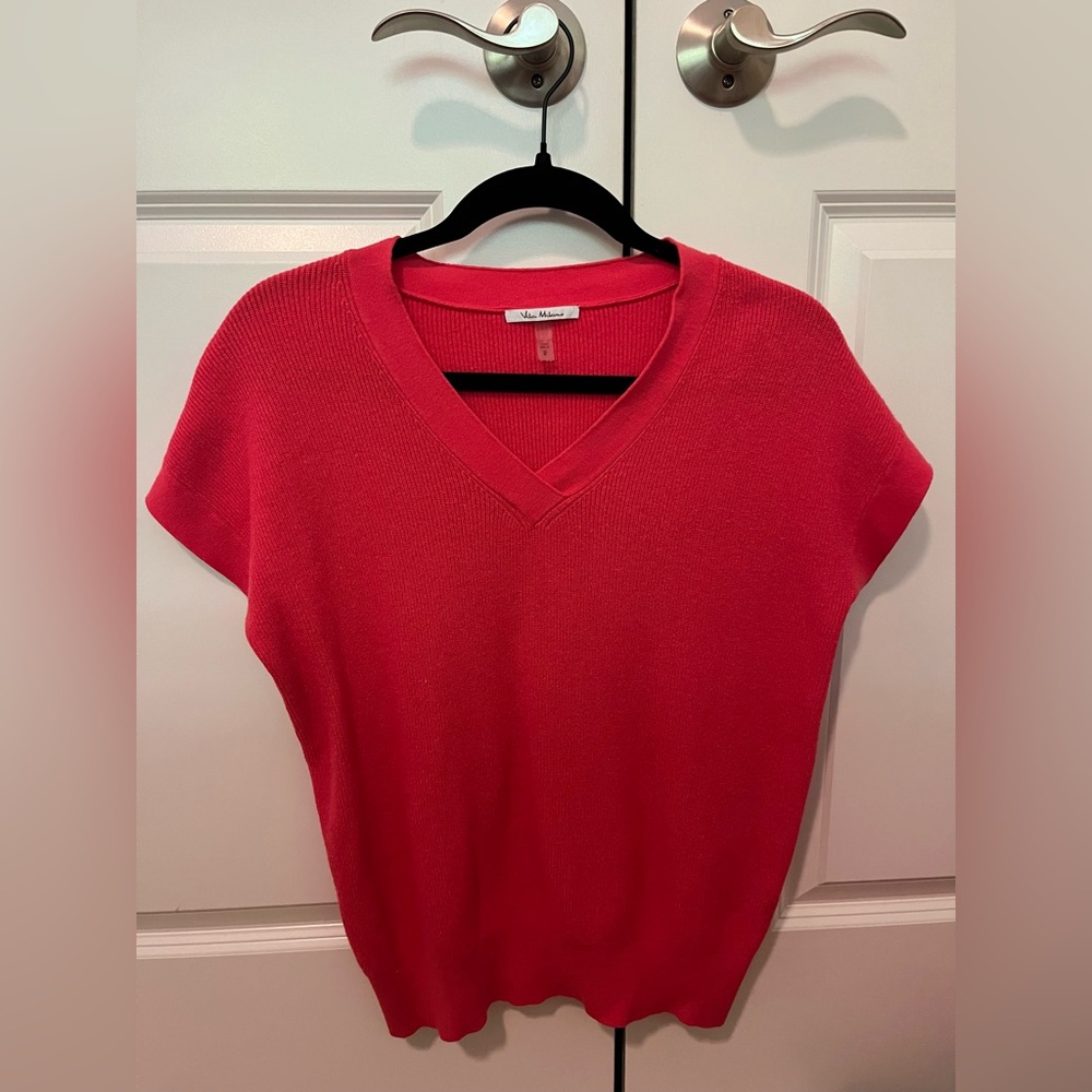 V-Neck Red Sweater